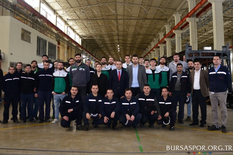 Bursaspor Basketbol, Durmazlar Fabrikası’nı Ziyaret Etti
